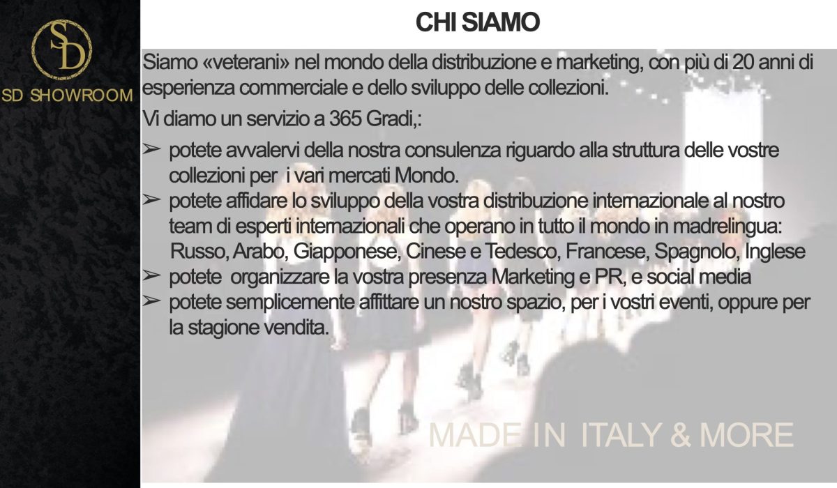 pdf presentazione SD SHOWROOM via della spiga 7 milano pdf presentazione SD SHOWROOM via della spiga 7 milano